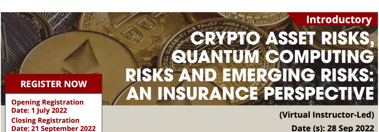 Crypto Asset Risks, Quantum Computing Risks And Emerging Risks An Insurance Perspective
